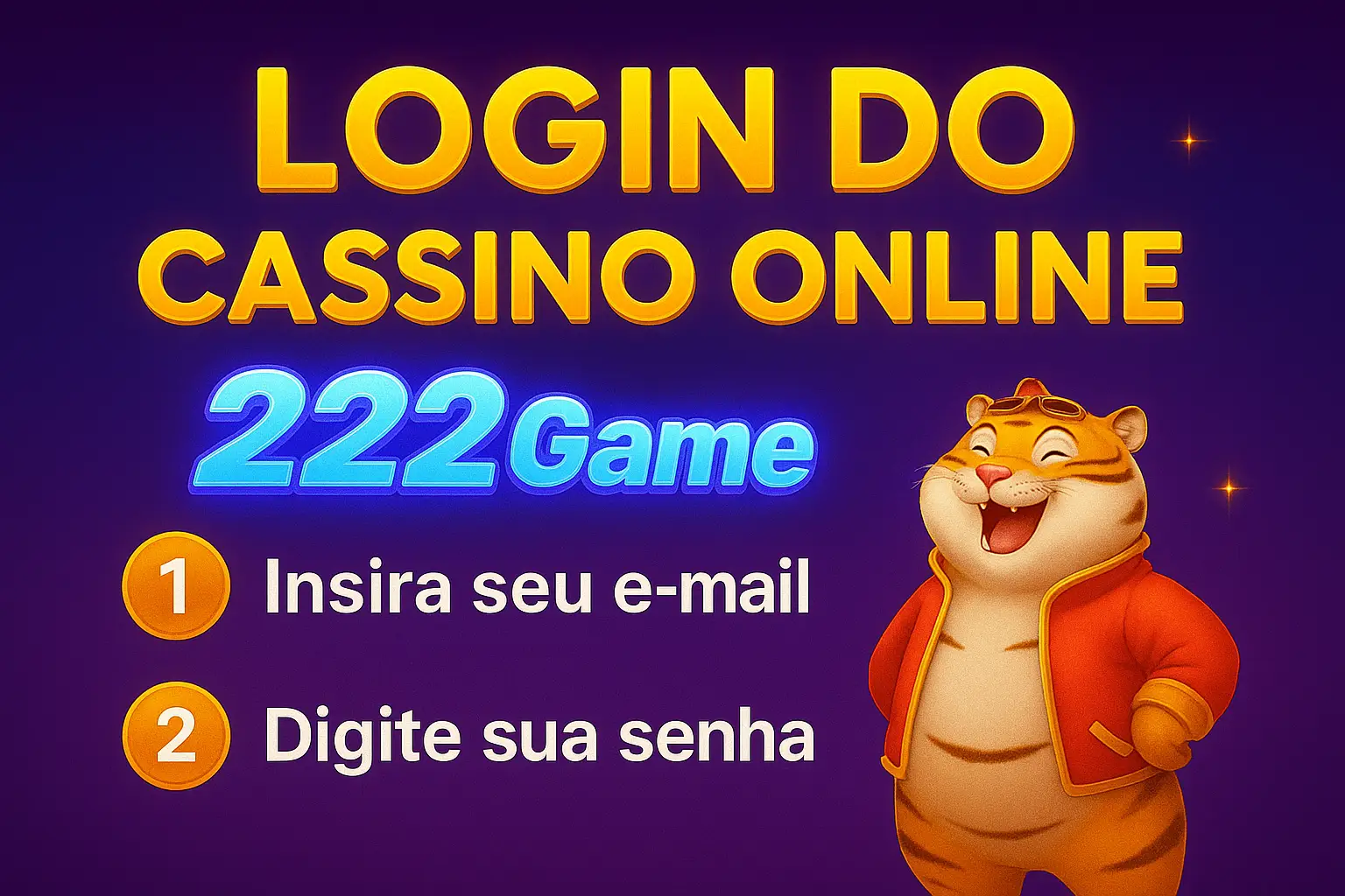 Criar uma nova Conta no plataforma 222Game